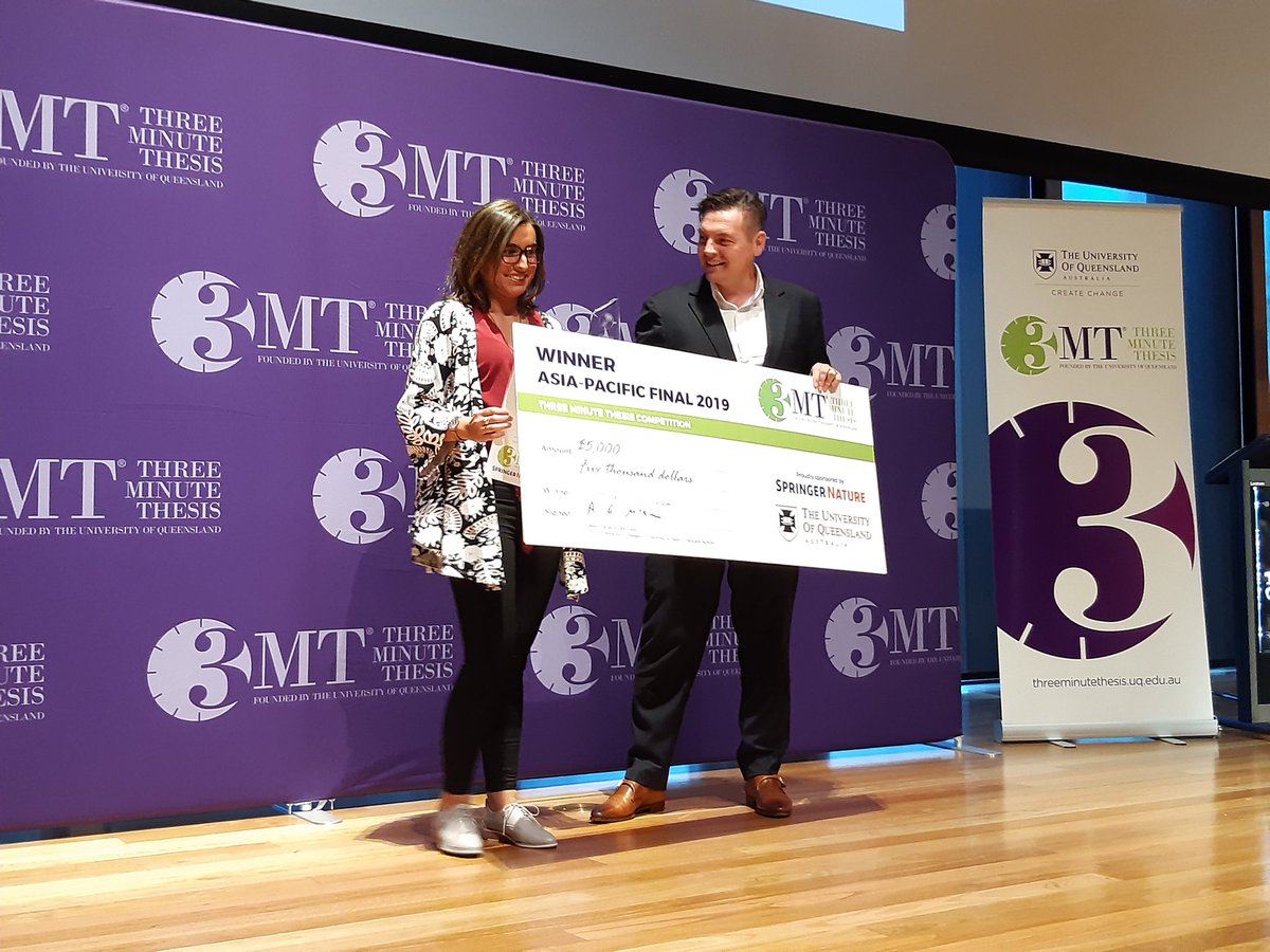 And the very deserving #3MT winner is... Jessica Bohorquez from <a href="/UniofAdelaide/">Uni of Adelaide</a>!