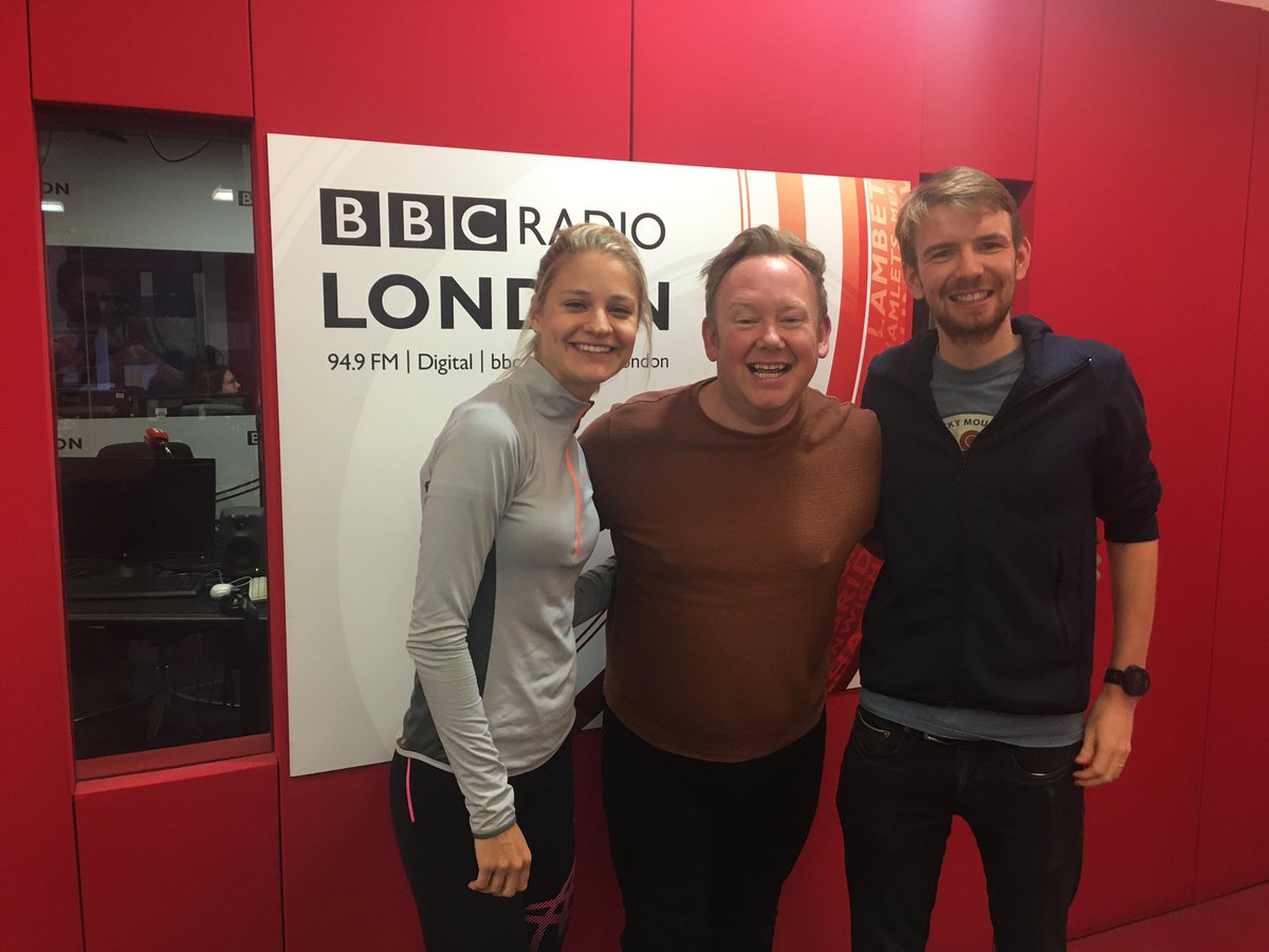 JasonRosam's tweet photo. Wonderful people from @parkrunUK came on the @BBCRadioLondon show this morning to celebrate the 15th anniversary! They promise cake at tomorrow’s #parkrun thanks @DougieCameron4 @southwarkpark https://t.co/FTkFLCPlN9
