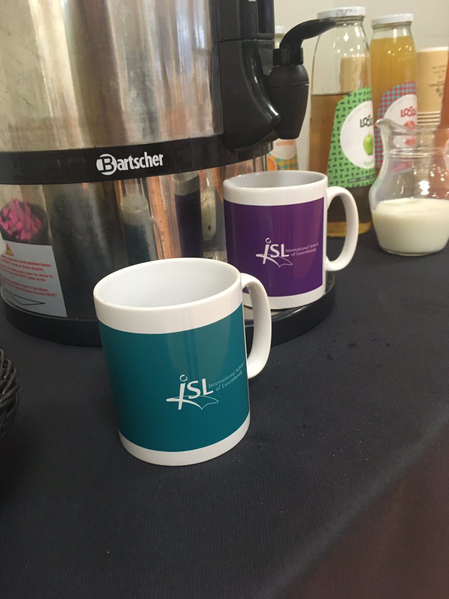 miss_mcinerney's tweet photo. Ooh! Nice touch at #LuxEdTech19 - everyone gets their own mug to save on disposable cups, and we get to personalise it with Sharpies! https://t.co/CibAEE4k0G