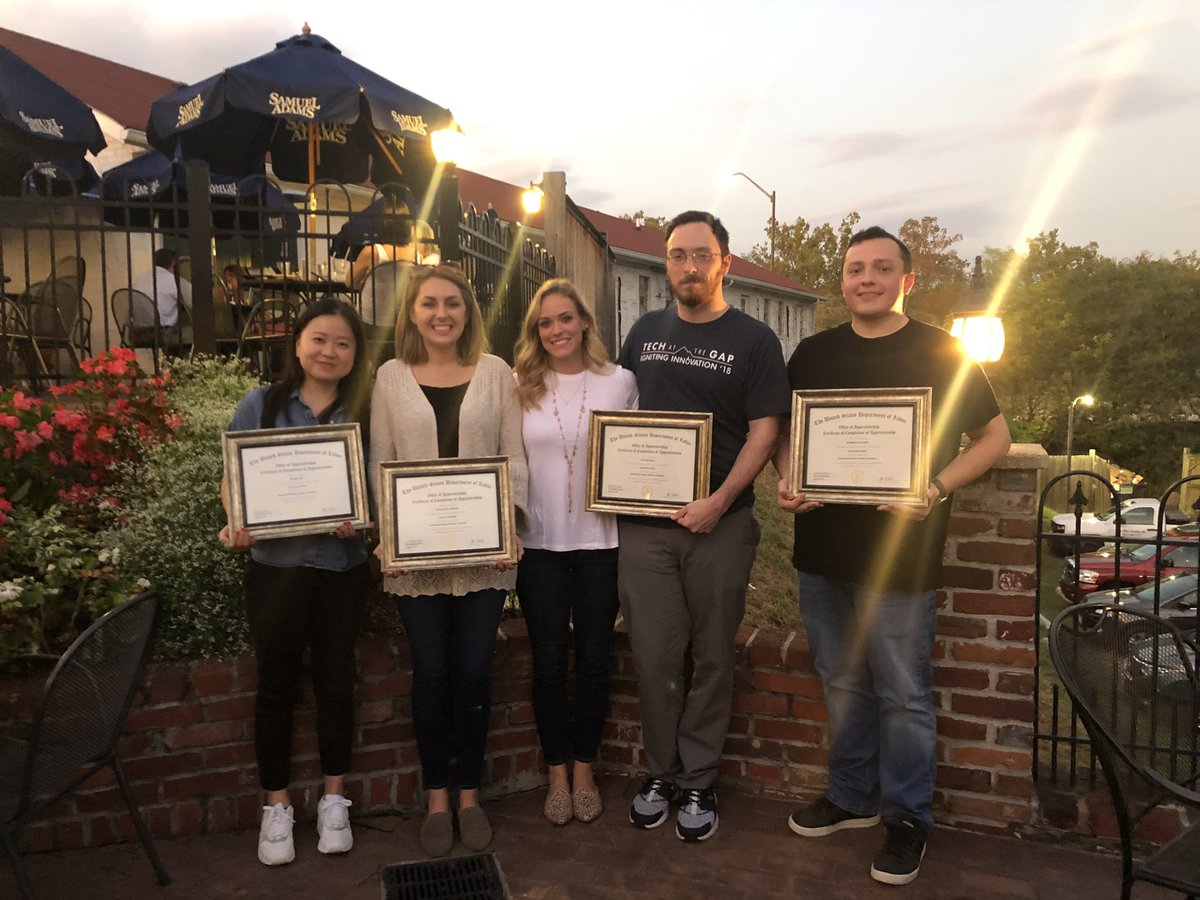 TreyClark3rd's tweet photo. Congrats to our latest graduating cohort of cyber #apprentices  @SaylorIden @YooraPak  @cybercarder @MaltbaSecurity &amp; thank you to our great apprenticeship leader @CSchartiger. We could not be more happy that you all are part of our Federal MSS cyber team! #IBM #CyberSecurity https://t.co/D6AwXGE9Mo