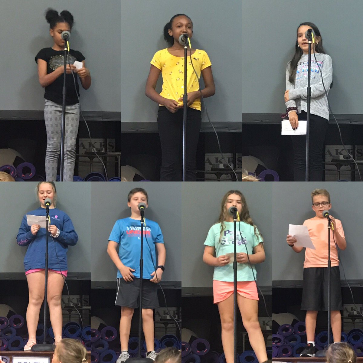 shgrimes4's tweet photo. Potential #LSEStuCo #AGENTS delivered their candidacy speeches today! Such wonderful #WorldChangers! @MsBarela2 @KathrynHenson #BeTheLight #LeopardSpotting #GrimesU https://t.co/RFubeN48ly