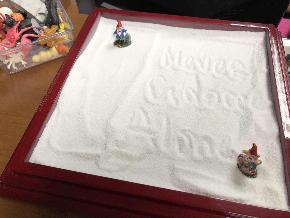 desktopzen's tweet photo. “Never gnome alone.” -Jenn’s zen break today. :) #zengarden #desktopzengarden #desktopzen #zenbreak https://t.co/nX3oWWYRdB