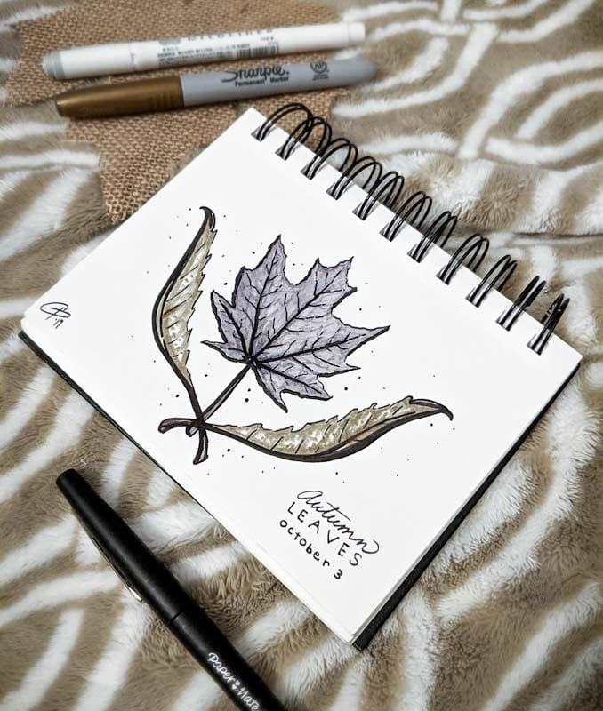 _gepennington's tweet photo. Inktober Day 3 🖋️ Autumn Leaves 🍁

#inktober #inktoberday3 #inktober2019 #katnippinktober #katnipp #illustration #sharpiedrawing #fall🍁 #fallleaves #neutrals #pendrawing #autumnvibes #Autumn https://t.co/ygR1ZYETT0