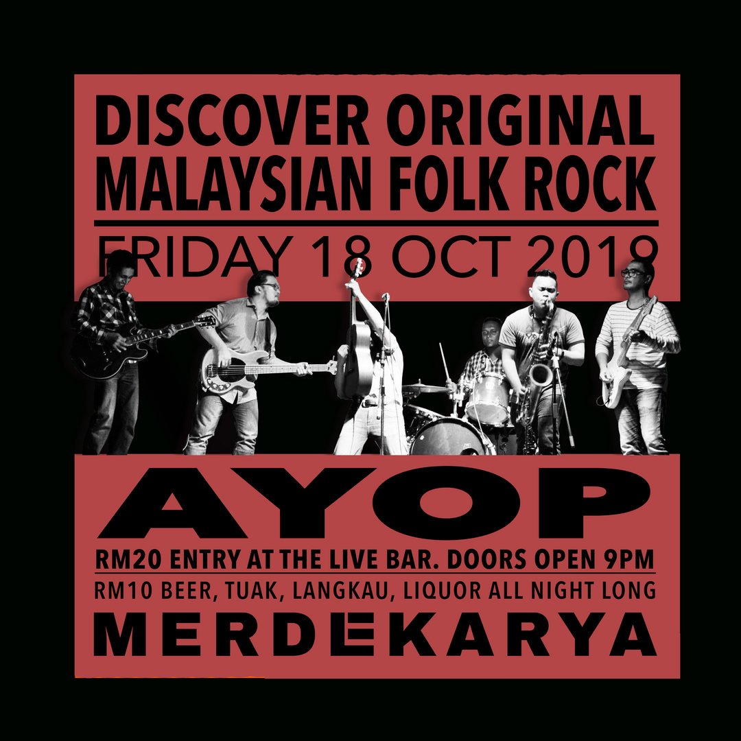 azmyl's tweet image. #AYOP next two #PJ shows: next Friday 11 Oct @livefactkl &amp;amp; the following Friday 18 Oct @merdekarya, jommm! 🤟🏼🤟🏼 @postagig @twt_gig @twt_muzik @twt_seni @Jenn_Thompson @junklistMY @JuiceMy @kakiseni  #AzmylYunorandOrkesPadu  #folkrock