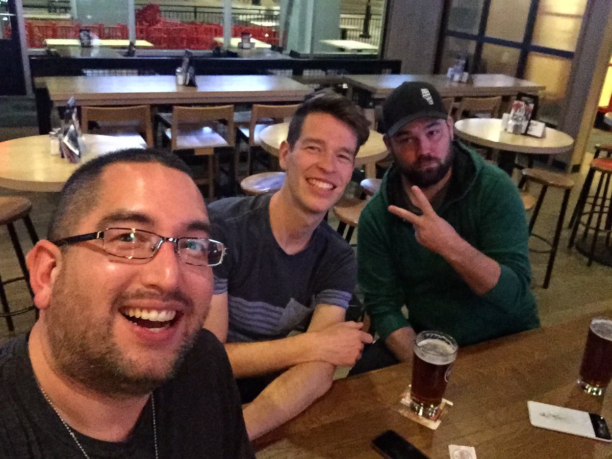 deadpetland's tweet photo. Birthday beers @HudsonsPub with @ChadinRedDeer @twittem #EverythingIsComingUpChad #ChadSquared #ChadIsTipsy https://t.co/KIvilFmGvA