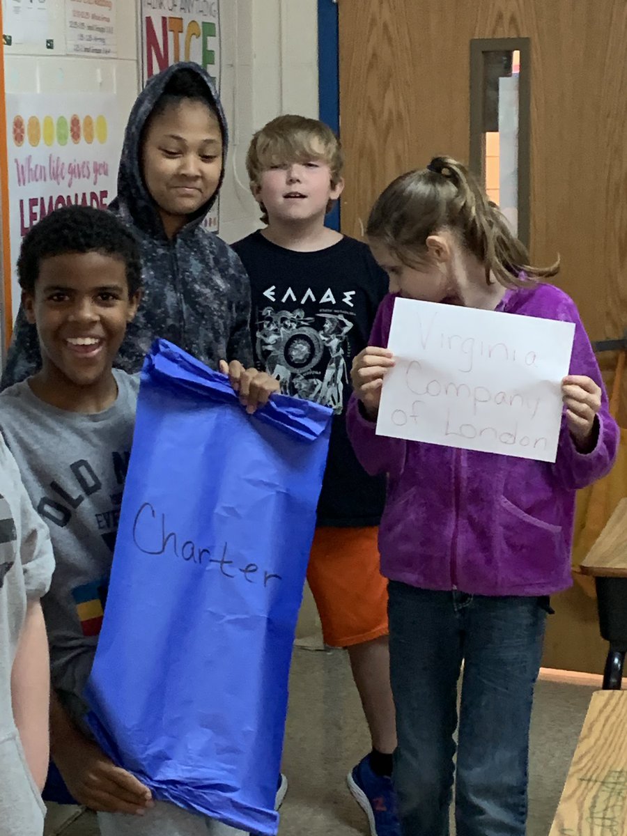 MrsShannonCES's tweet photo. @CaryElem we learned about why the Virginia Company wanted to explore and colonize VA #increasewealth and why they sent others instead of going themselves #hardhips 😵🤮🤕🤢🤒😷🥶🥵 @cbaumgardner1 @HCS_TitleI @CaryHamptonPTA @JamestownTweets #historyISfun https://t.co/LKCpNCtr1y