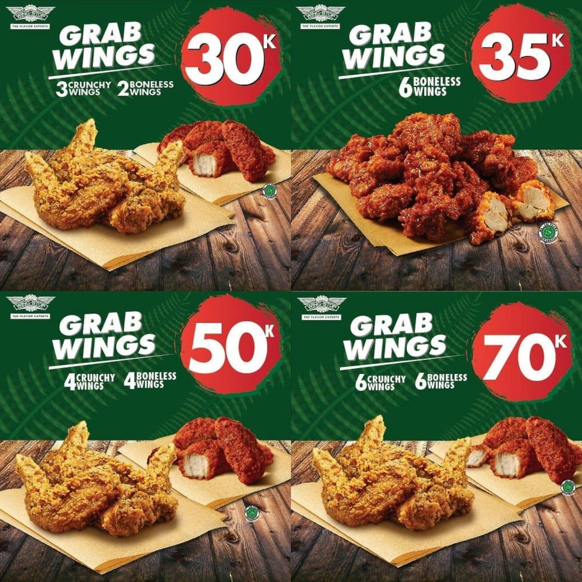 Giladiskon's tweet photo. Wingstop Promo Grab Wings, Makan Hemat Mulai Rp. 30 Ribuan! https://t.co/WS9X6FFe0f
#wingstop #promowingstop #restoran #promorestoran #promomakanan #infopromo #infodiskon #promo #promosi #diskon #giladiskon #ovo #grabfood #promoovo #promograbfood https://t.co/MAYGqoNHhM