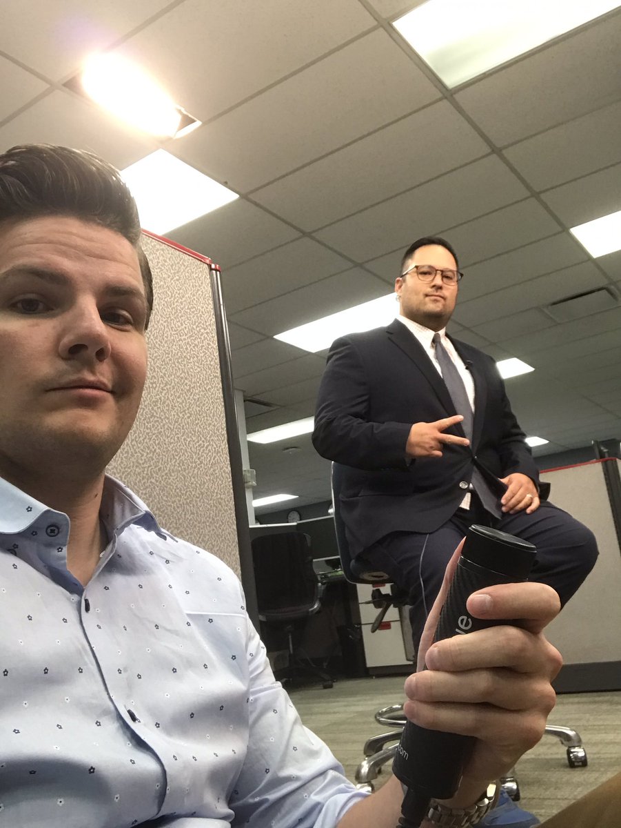PhilDWeather's tweet photo. Got the low down prompter running duty for @ChrisAChacon. Solid hit. #magicoftv https://t.co/yubkCFzEP7