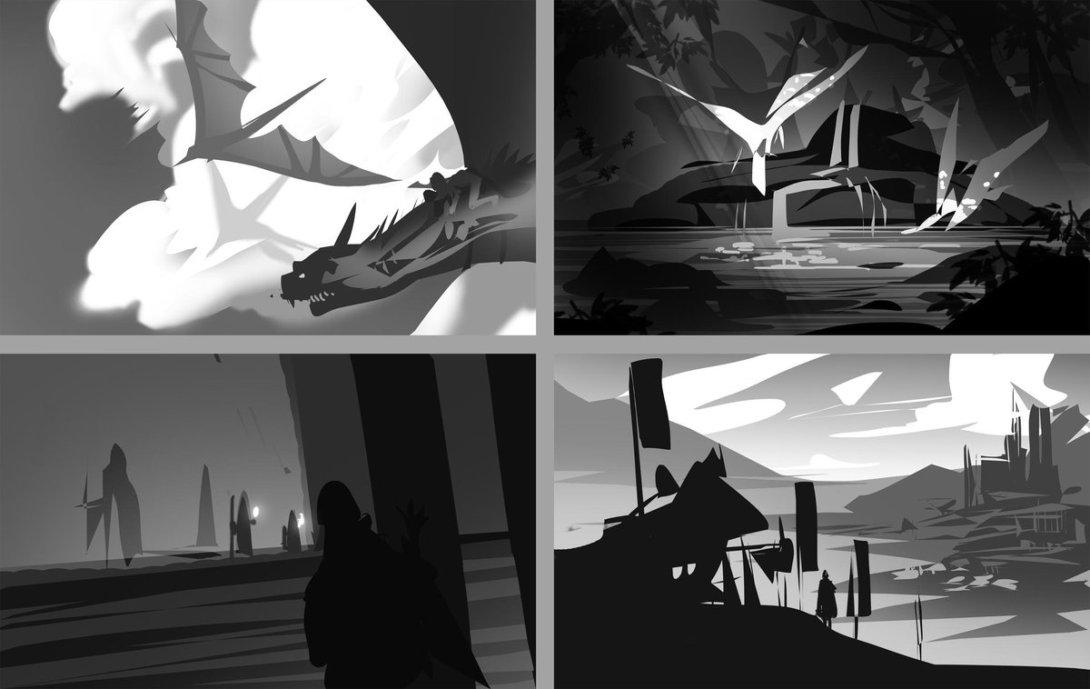 7. superrr quick thumbnails for a dragon universe me and some friends created!! 