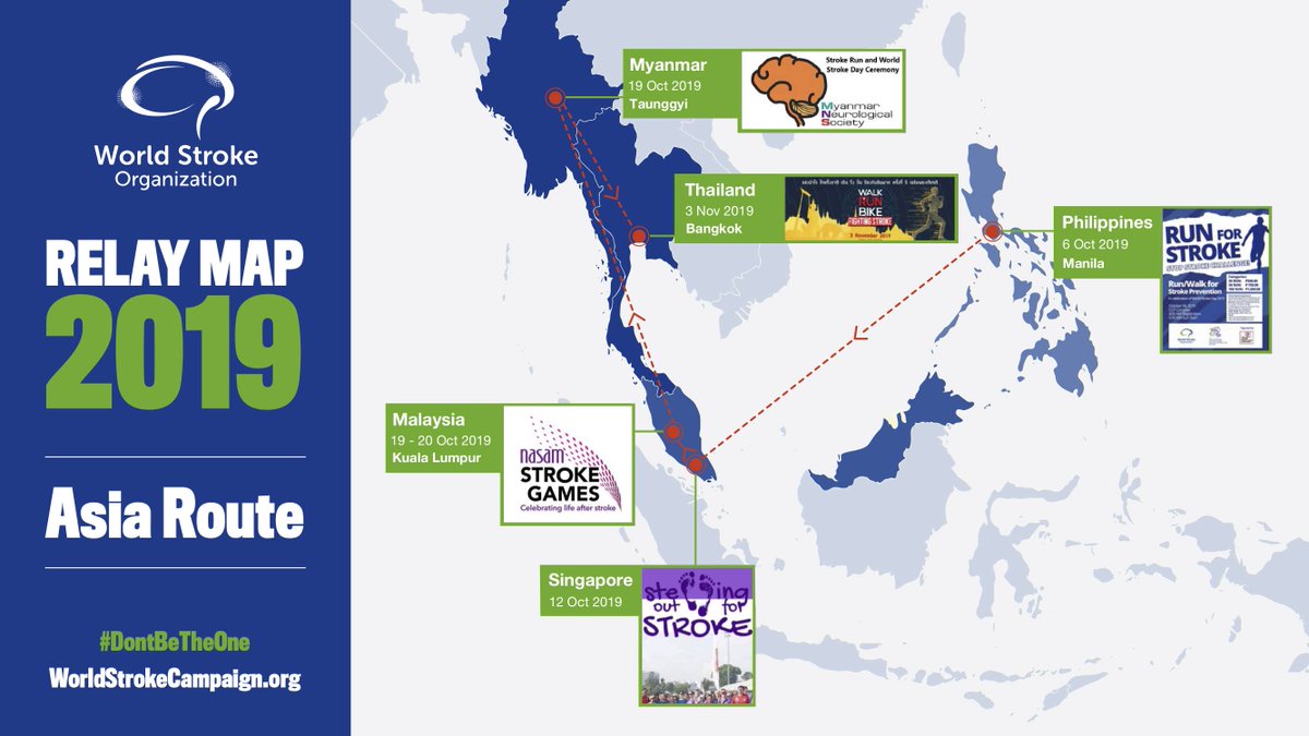 WStrokeCampaign's tweet photo. Starting in Manila with #RunforStroke on Oct 6th, stroke supporters across SE Asia are stretching out their hamstrings and getting ready to carry the #stroke prevention message around the world. https://t.co/e3X2KFIjHI