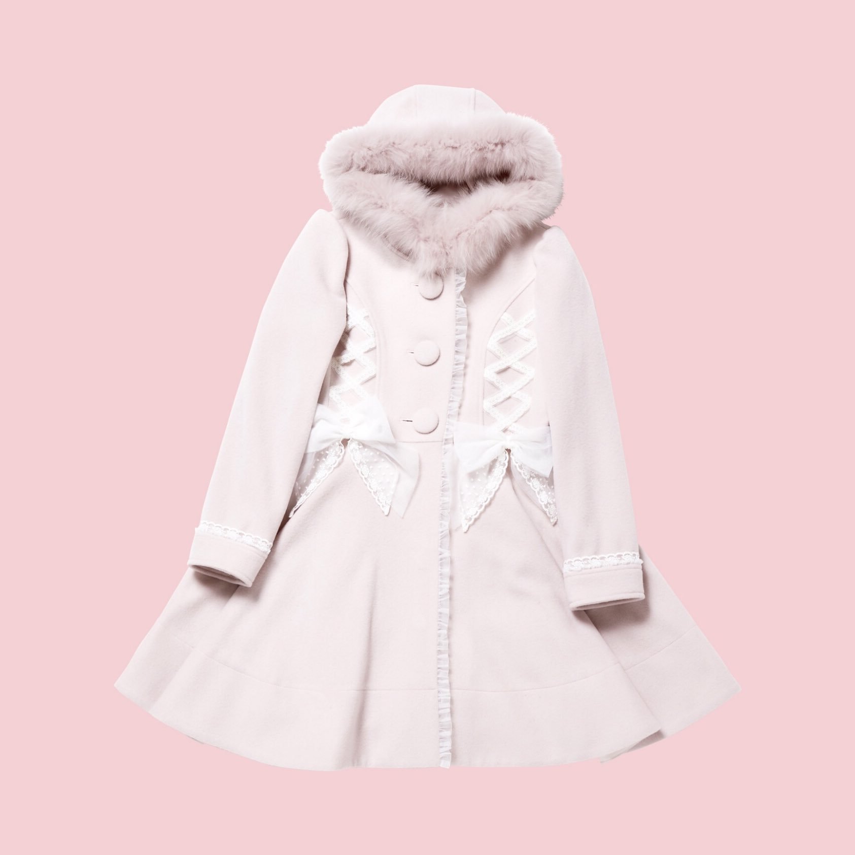 ミルフィーユクローゼット　フリルリボンコート ミルフィーユクローゼット コート ミルフィーユクローゼット