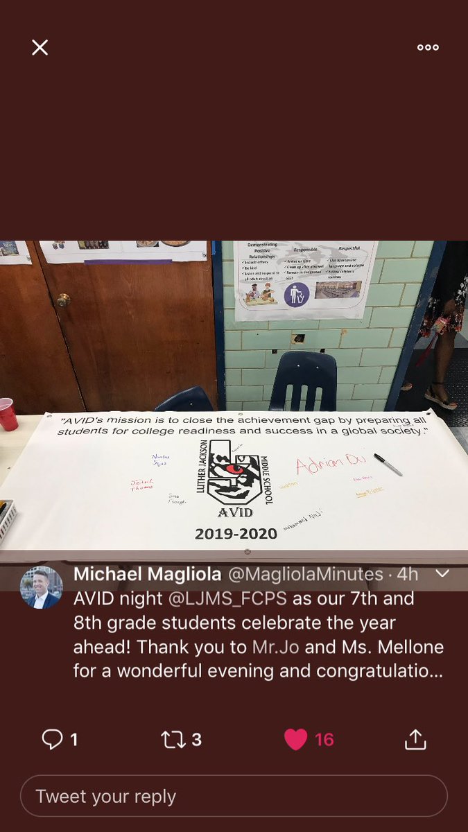 TwainAvid's tweet photo. We can now consider ourselves the pioneers of a movement. #avidsigningnight #iamavid #fcpsavidfamily @FCPS_CSP @AVID4College @MTMSPrincipal @FCPSR3 @ekinne512 @LJMS_FCPS @Lanier_MS https://t.co/ezsFF1Hd1Z