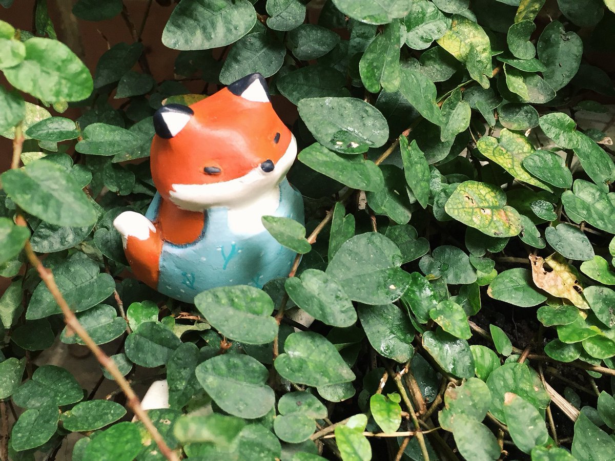 sleepingchild9's tweet photo. This clay fox is the special gift for my cutest friend #handmade #sculptures #fox https://t.co/U5KAbDCnX9