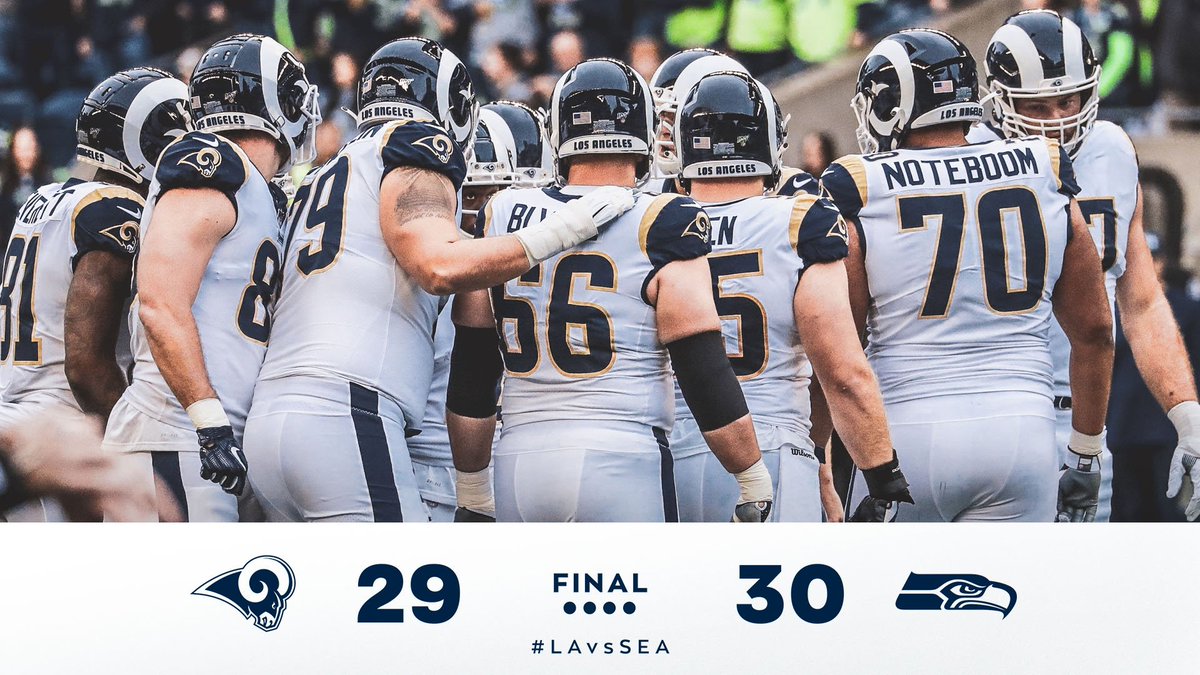 RamsNFL's tweet photo. Final from Seattle. 😭 https://t.co/MJRX4J9VjQ