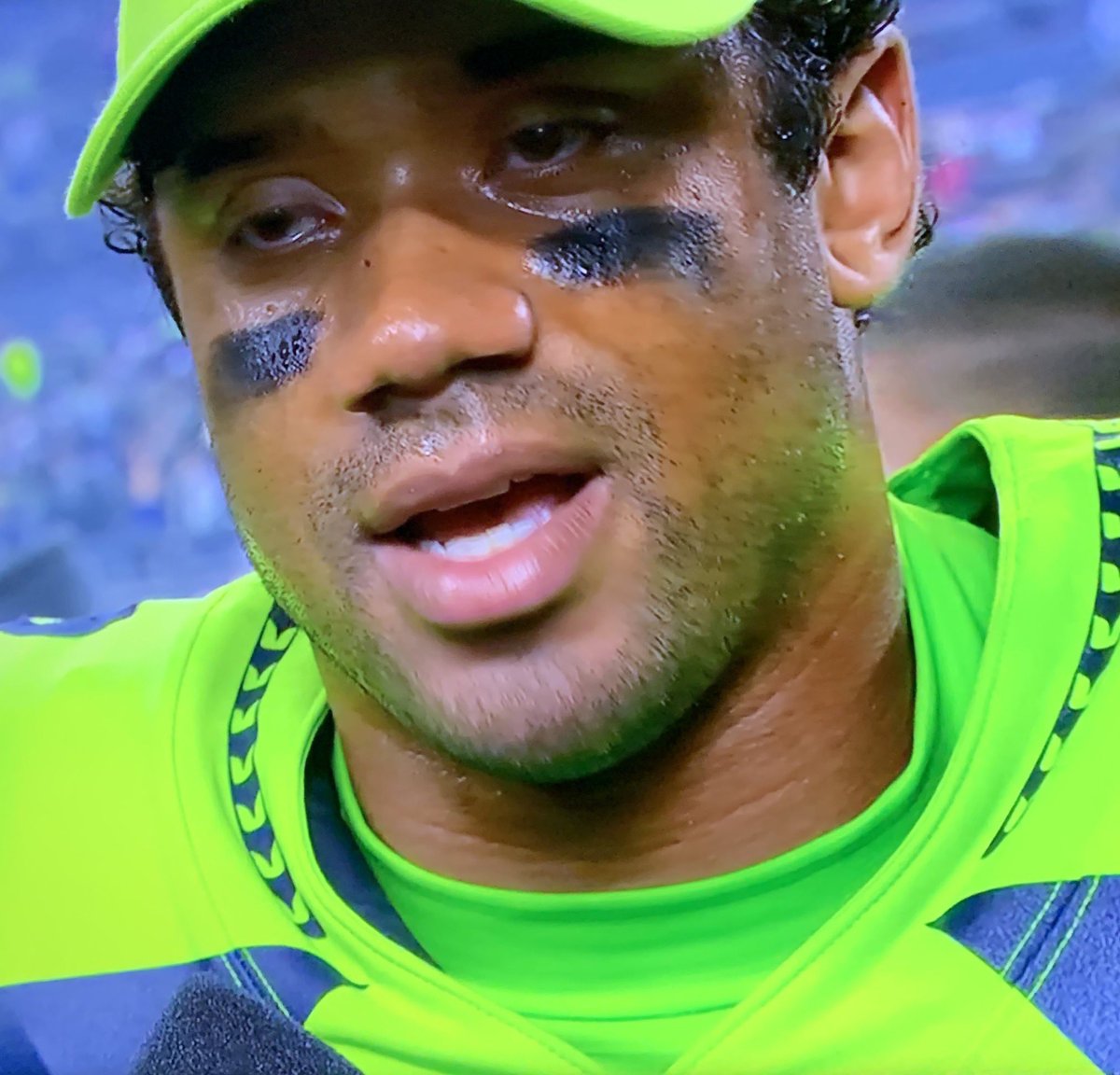 Super emotional post game interview with Russell Wilson after the huge win against the Rams! We are so lucky to have this guy, love that he paid tribute to Paul Allen in such a heartfelt way! #gohawks