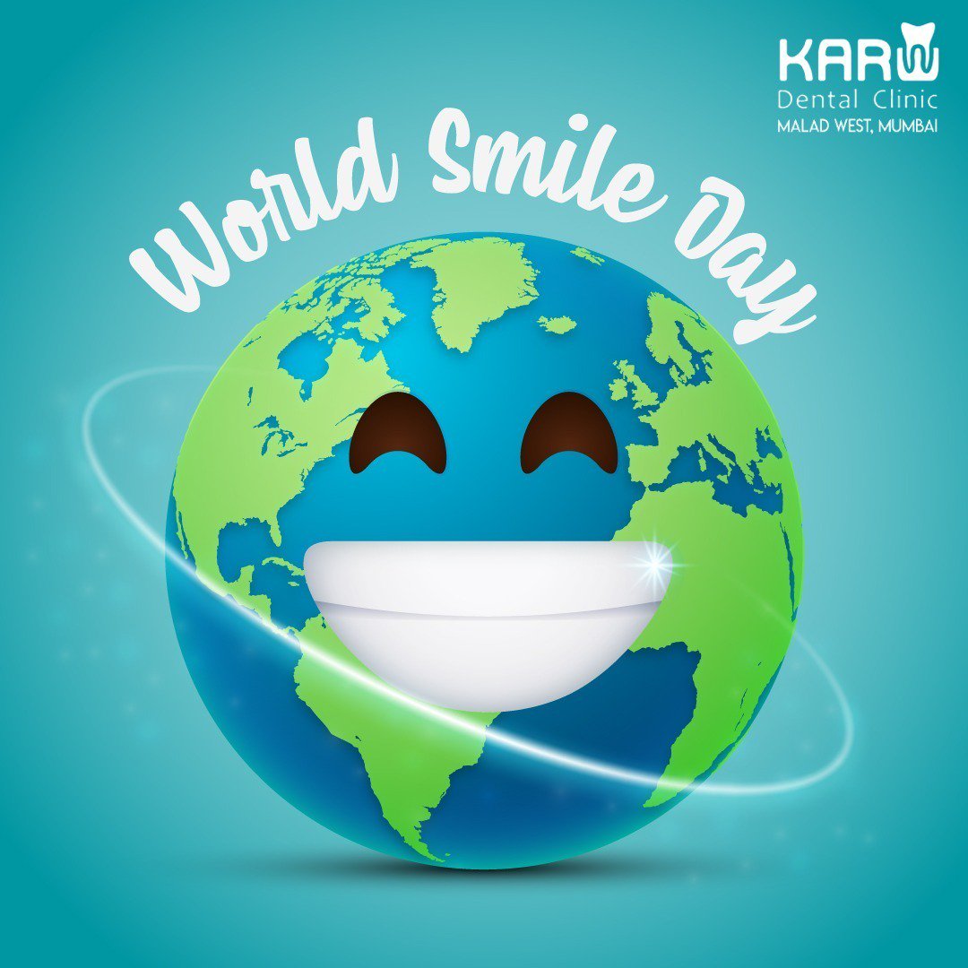 kare_dental's tweet photo. In this world full of arrogance, agony and pain, smile is the organic healer that possesses the power to win one and all. Take good care of your smile and give it a happy makeover this World Smile Day. To know more, visit our website https://t.co/hXUEta7Eqb #WorldSmileDay #wekare https://t.co/jK3mywXcns