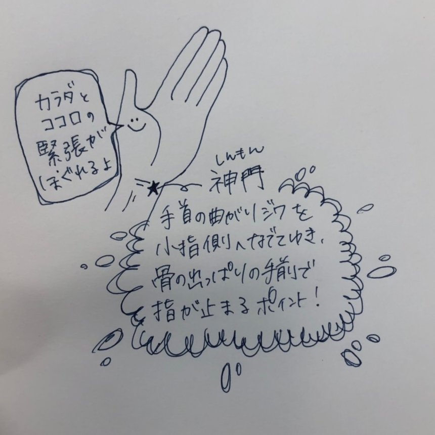 PlaboreB's tweet photo. 【金曜日はツボ】働く女性のもうひと頑張りのために！
「神門」しんもん：ストレスを感じている方におすすめのツボです！よく眠れない不眠や便秘の解消にも効きますよ！

ゆっくり押して、ほっと一息いれてください🥳 https://t.co/xa8ChmcueB