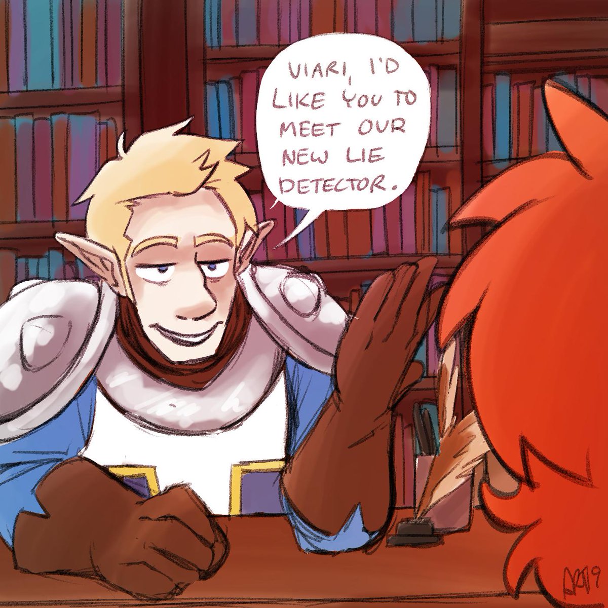 deggey's tweet photo. More Crossover shenanigans, if you're interested
#OminDran #Viari #PhoenixWright #AcquisitionsIncorporated #AceAttorney #fanart #art https://t.co/lC1EWQ9gNj