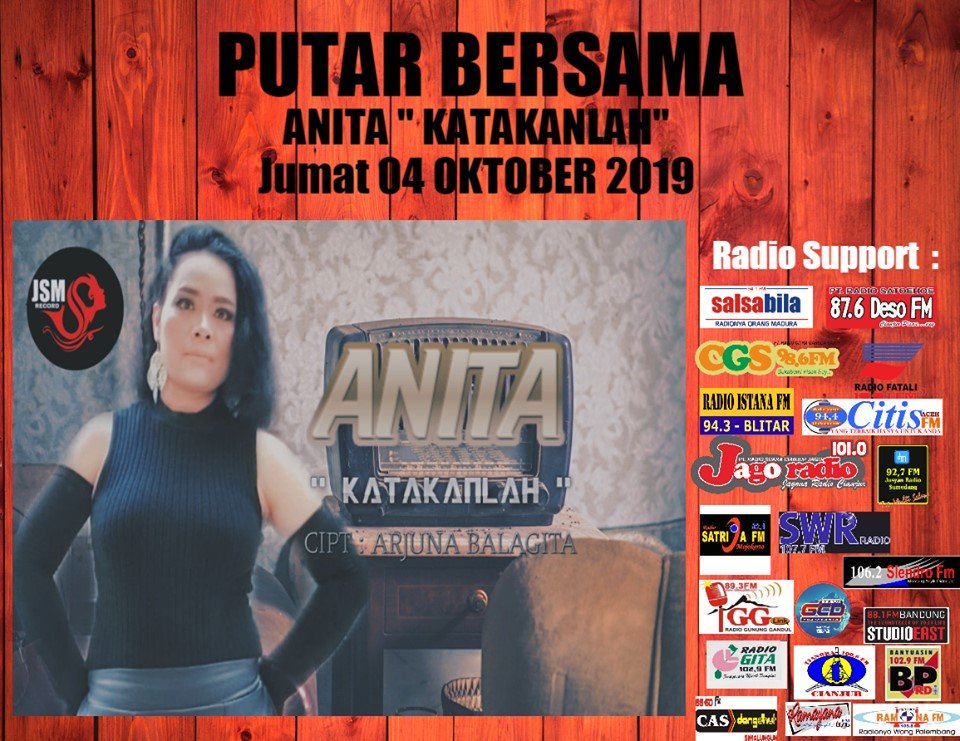SWARAMUDA FM (@swaramudabdg) on Twitter photo #Today #PEMUTARANBERSAMA
#ANITA “#KATAKANLAH”
cc:<a href="/jsm_record/">JSM MANAGEMENT INDONESIA</a> <a href="/jalankarmel114/">Basrul Hutabarat</a> #Today #PEMUTARANBERSAMA
#ANITA “#KATAKANLAH”
cc:<a href="/jsm_record/">JSM MANAGEMENT INDONESIA</a> <a href="/jalankarmel114/">Basrul Hutabarat</a>