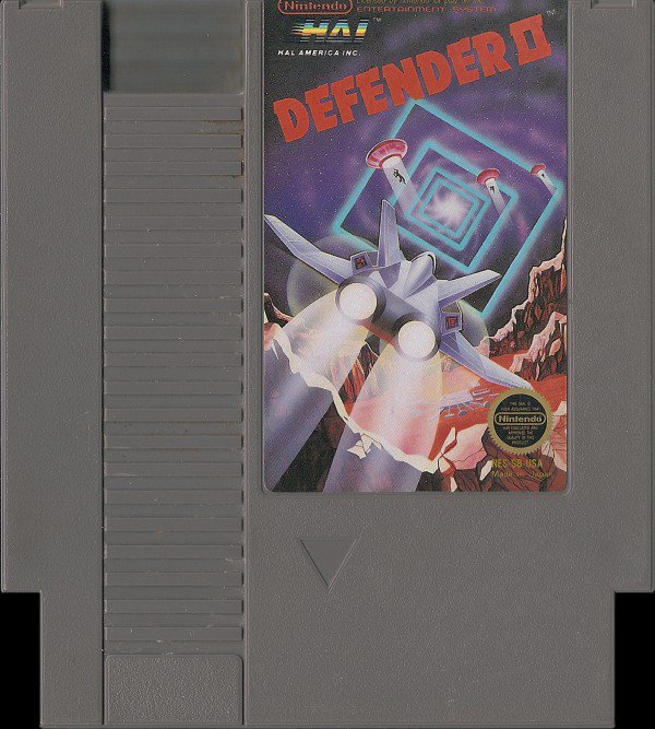 NESGamerGirl's tweet photo. Exciting label on the Defender II cartridge for NES
#DefenderII #Nintendo #NESgaming #retrogaming https://t.co/YutGH5kE7i