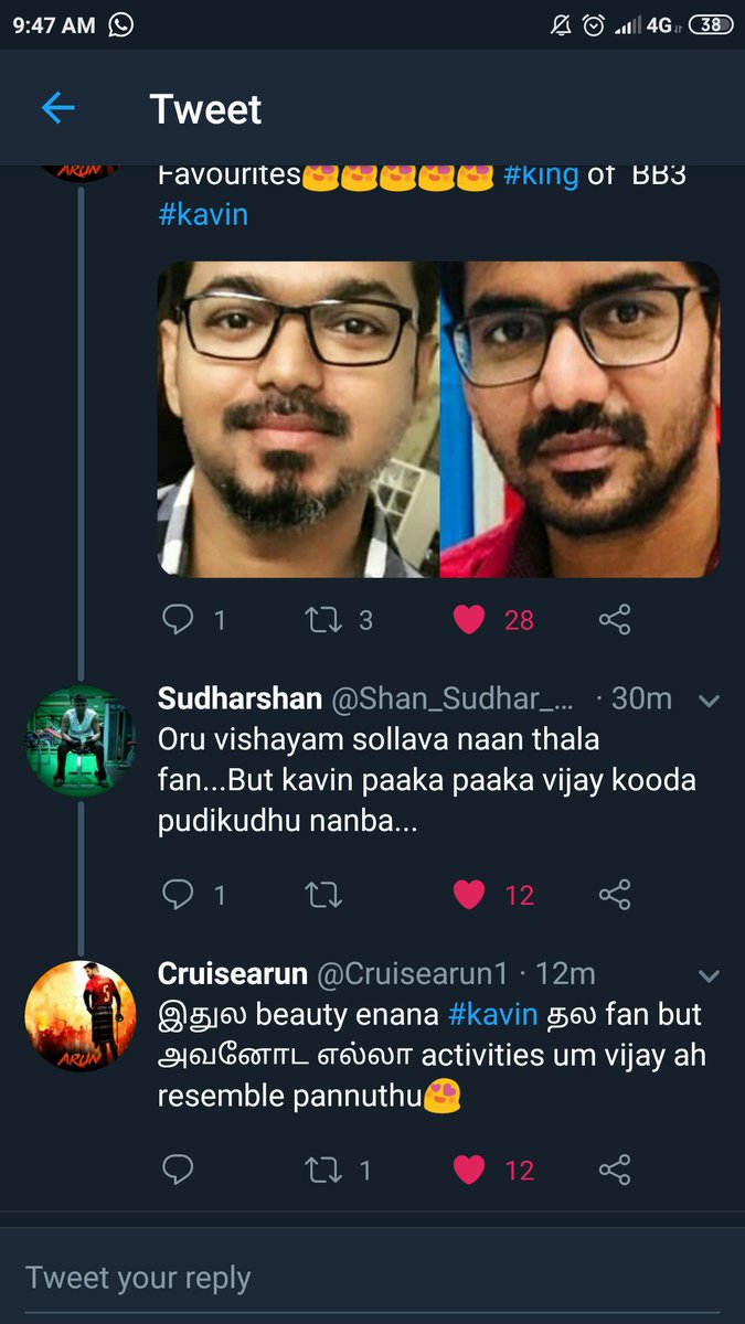 dr_ramji7's tweet photo. @vijaytelevision #BiggBossTamil3 #Kavin #வெற்றிமகன்கவின் #kaviliya #kavinarmy2 #Thalapathy #ThalaAjith #Vijay #Ajith #KavinNotAnEasyTarget #Kavintherealwinner https://t.co/oS9Q4btxup