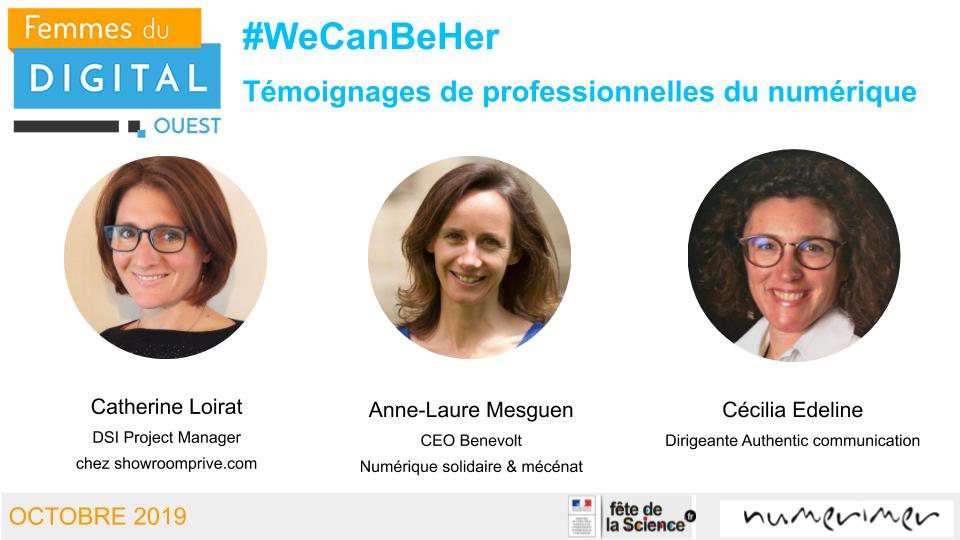 FDOuest's tweet photo. #WeCanBeHer FDOuest organise régulièrement en @paysdelaloire des rencontres interactives entre de jeunes et les femmes de la #Tech ▶️ today à #Numerimer aux Sables avec 3 profils différents ⏩ Retour d'expérience #mixité #RoleModel https://t.co/E159VVSNY6