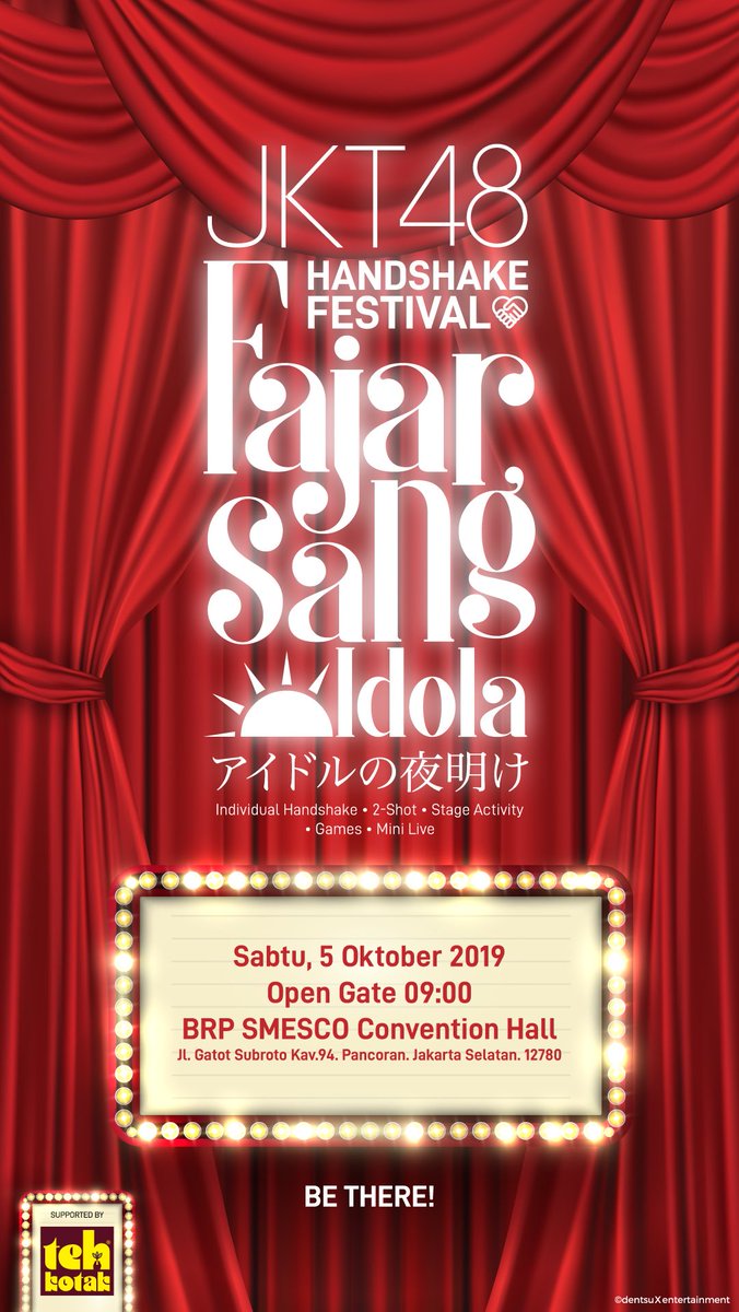 Nanti di panggung akan ada segmen seru bersama teteh kinal. ada acara seru deh pokonya kalian jangan lupa dateng ya!