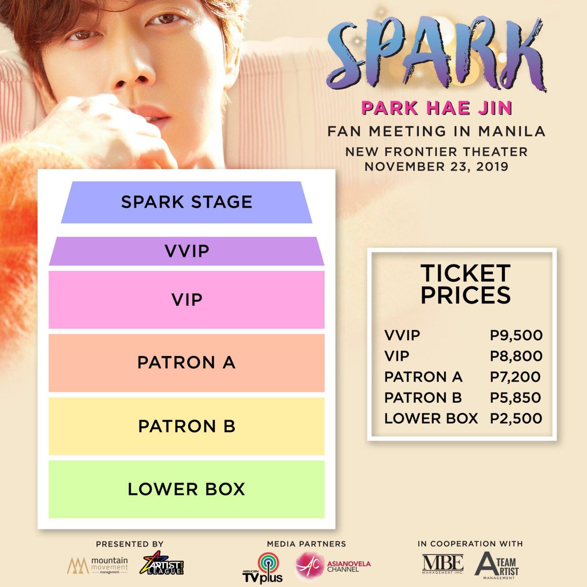ArtistLeagueMNL's tweet photo. For those who haven’t got their tickets yet, avail yours now at https://t.co/OZZarVAPvc.

Park Hae Jin prepared lots of surprises for you. See you on November 23, 2019, 6:00 PM at the New Frontier Theater!

#ParkHaeJinInMNL https://t.co/KOC58Lrgis