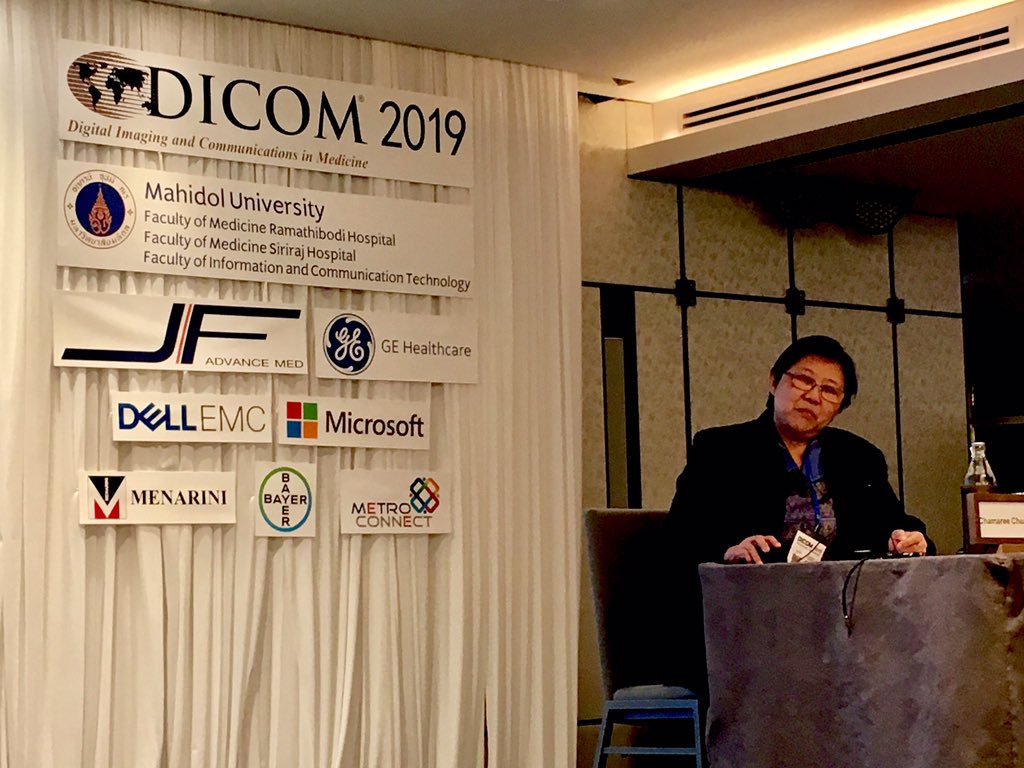 #DICOMConference2019 Dr David Clunie shares innovative forward looking work in visible light / whole slide pathology followed by interesting look back at how #radiology is evolving in #Thailand by <a href="/MahidolU/">Mahidol University</a> Dr Chuapetcharasopon #dicom #medicalimaging