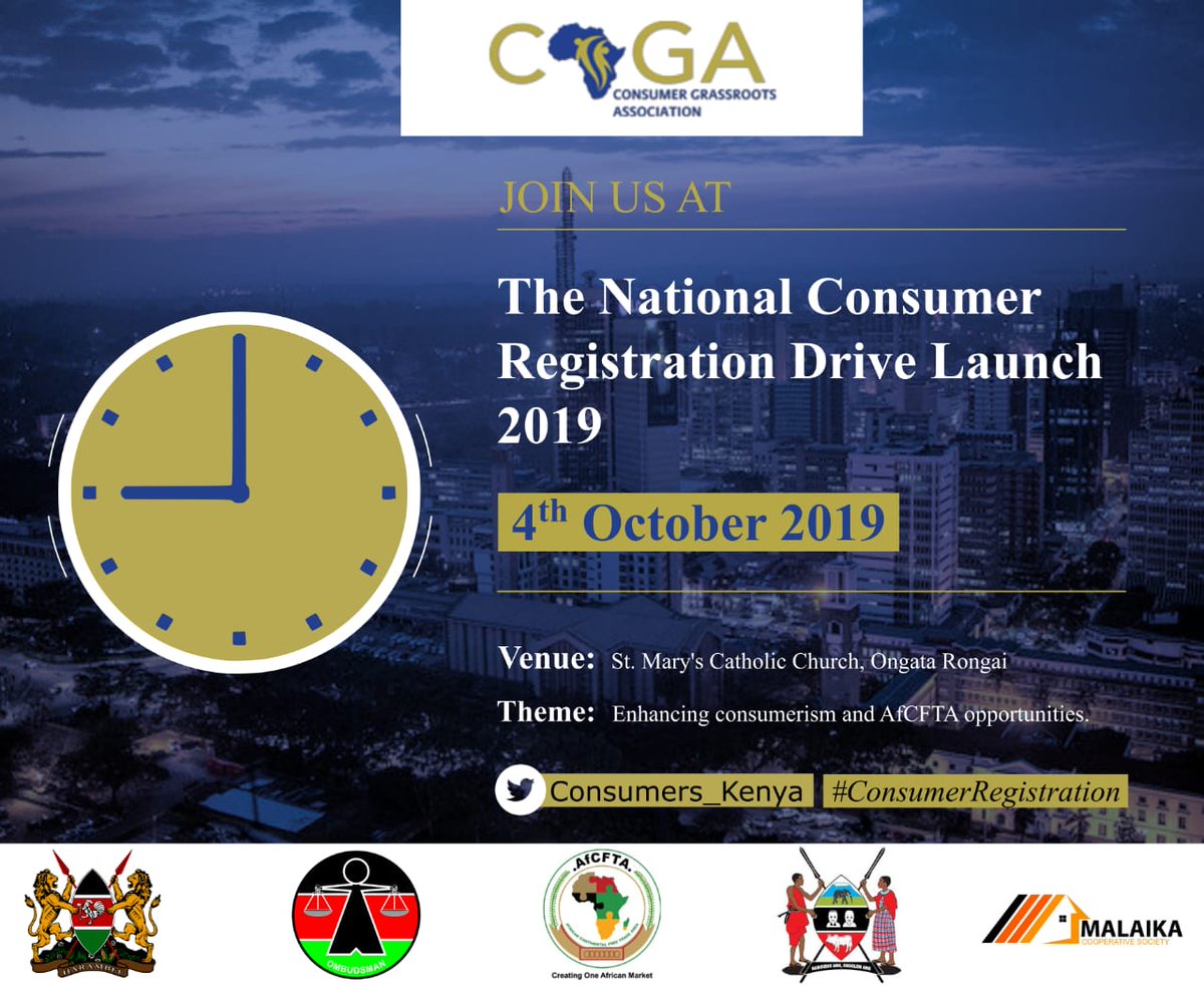 ItsMutai's tweet photo. I'm upbeat about this program. It is not easy but we will be there. Those who have stood with us thank you. Those joining welcome. @Consumers_Kenya
Is the PRIME CONSUMER BODY in Kenya and we are today launching mass #ConsumerRegistration countrywide. https://t.co/gZcEO5xFaW