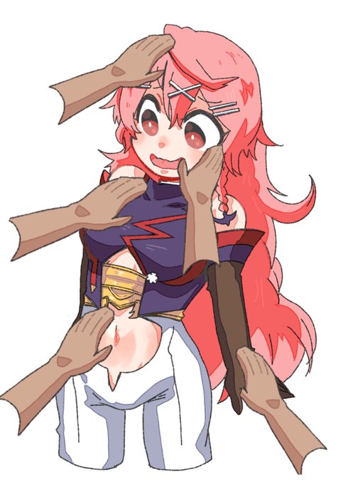 手だけ別レイヤだからこんなのも簡単にできる(ちょっといかがわしい) 