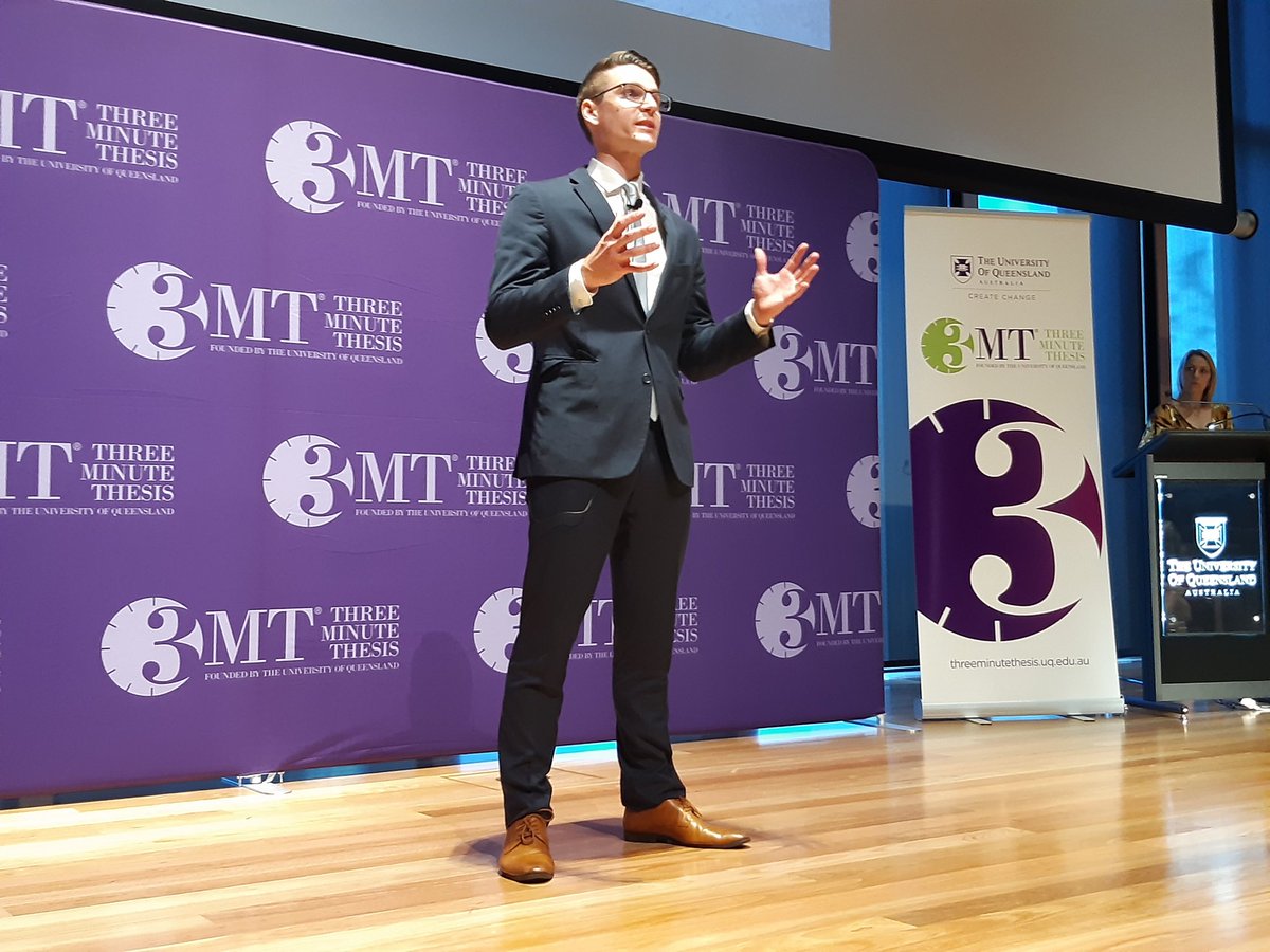 Here is #3MT Finalist 3, Cody Frear! <a href="/UQ_News/">UQ News</a> <a href="/UQMedicine/">UQ Medicine</a>