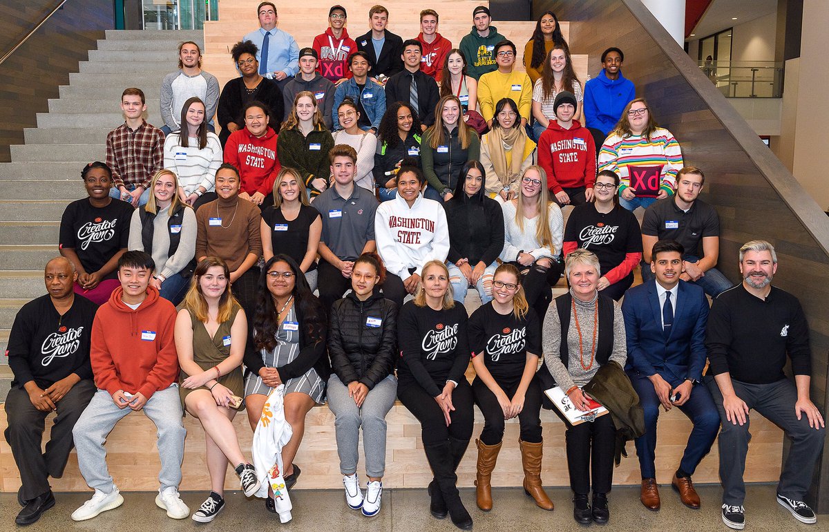 wsupullmancc's tweet photo. Congratulations to all of the finalists and the winning teams who presented in the Fall Adobe Creative Jam at WSU, with over 300 students attending. Your designs and presentations were amazing! #GoCougs #WSU #CreateEDU #Adobe https://t.co/o9BO3hwB4M