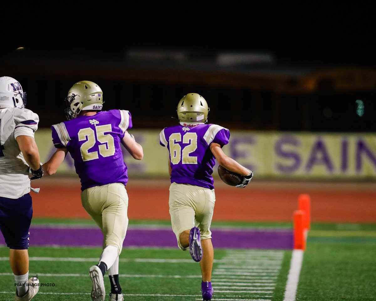 NDHarv85's tweet photo. Congrats @NDP_Football JV on tonight's win.  #PeakImagePhoto. Great catch: @HalmekangasWill
@Schrec2Mitchell "Punt Return" for TD.  #TDClubTonight  @NDP_Athletics https://t.co/QT2ebA7BDX