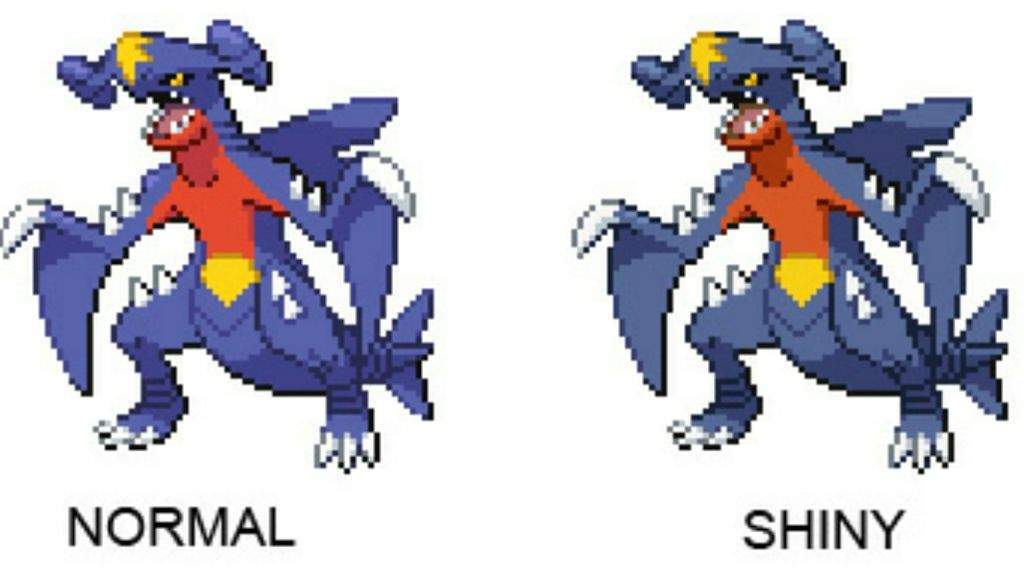 Vosia on Twitter: "You're gonna be very disappointed with shiny garchomp.  It barely changes unless you include the mega form. Mega shiny garchomp is  awesome but it's unlikely well be getting mega