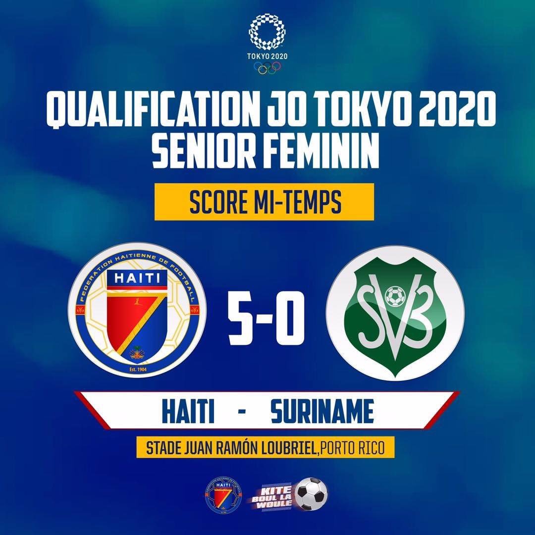 InfinityHAITI's tweet photo. Nap selebre vitwa nou malgrè tou🇭🇹 @fhfhaiti Rezilta Match Medam yo kont SURINAME #senior #Djazzla🔥 #TiPanouYo #5-0
#EliminatoiresJeuxOlympiques #TOKYO2020 #HAITISouToutTeren #RantreNanFoutbòlla #FHF2019 #kiteBoullaWoule⚽🇭🇹 https://t.co/o3jLWsEDPQ