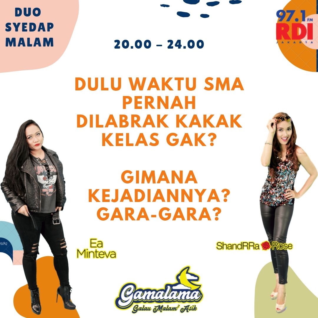Nostalgia masa sekolah memang paling seru!

Bagi yang suka ngelabrak, ceritain doong kamu kenapa ngelabrak adik kelas kamu

dan yang suka dilabrak kakak kelas, kamu kenapa bisa dilabrak sama kakak kelas?

Duo Syedap Malam kira-kira pernah ngelabrak juga ga yaa?
Hanya di #gamalama