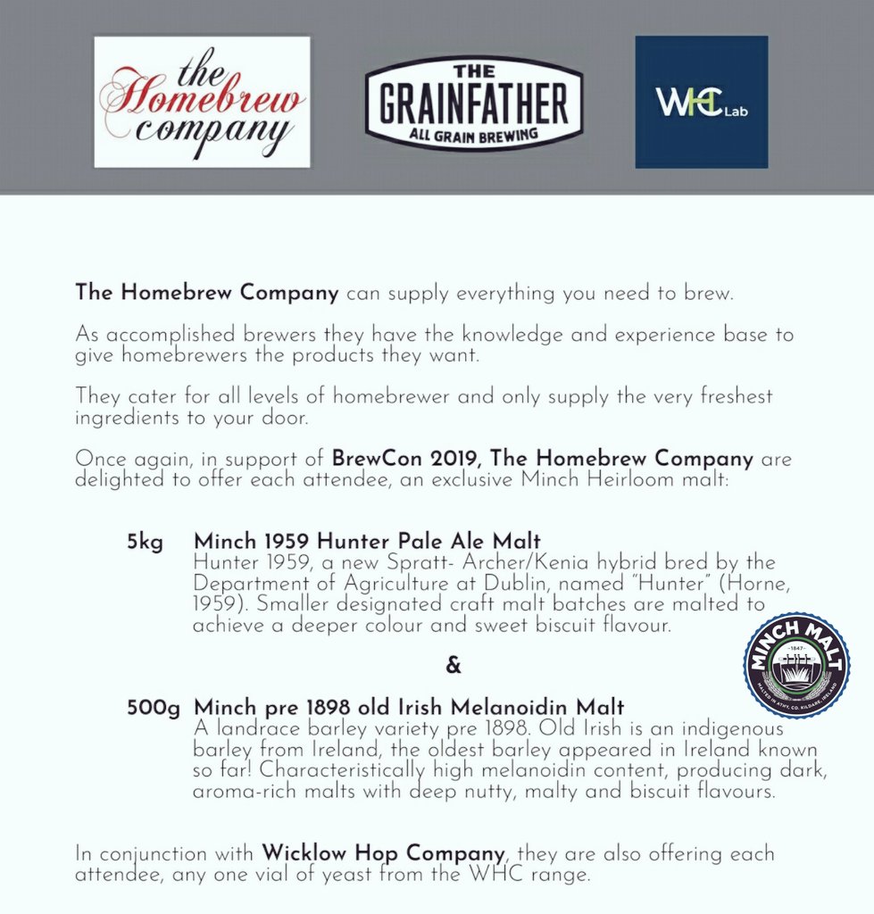 NationalHomebrewClub (@homebrewclubirl) on Twitter photo #BrewCon2019 is TOMORROW!! 😁😁😁
<a href="/Thehomebrewcomp/">The Homebrew Company</a> have teamed up with <a href="/Grainfather/">Grainfather</a>, <a href="/minchmalt/">Minch Malt</a> & <a href="/WHClab/">WHC Lab</a> to offer great goodies and a chance of winning a fantastic prize! Show up tomorrow to <a href="/RascalsBrewing/">Rascals Brewing Company</a> HQ with your ticket and your in, easy!
brewcon.ie #BrewCon2019 is TOMORROW!! 😁😁😁
<a href="/Thehomebrewcomp/">The Homebrew Company</a> have teamed up with <a href="/Grainfather/">Grainfather</a>, <a href="/minchmalt/">Minch Malt</a> & <a href="/WHClab/">WHC Lab</a> to offer great goodies and a chance of winning a fantastic prize! Show up tomorrow to <a href="/RascalsBrewing/">Rascals Brewing Company</a> HQ with your ticket and your in, easy!
brewcon.ie