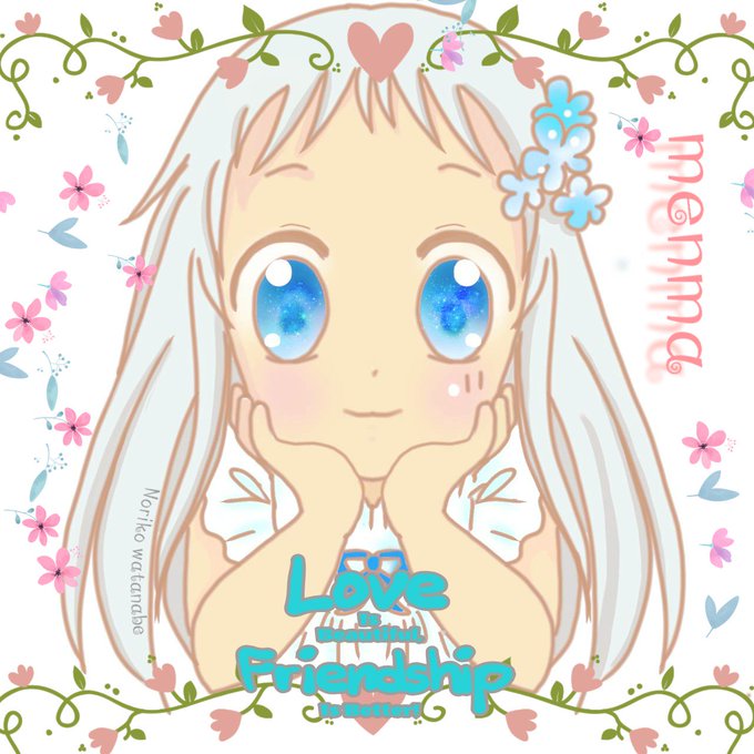 あの花再放送のtwitterイラスト検索結果
