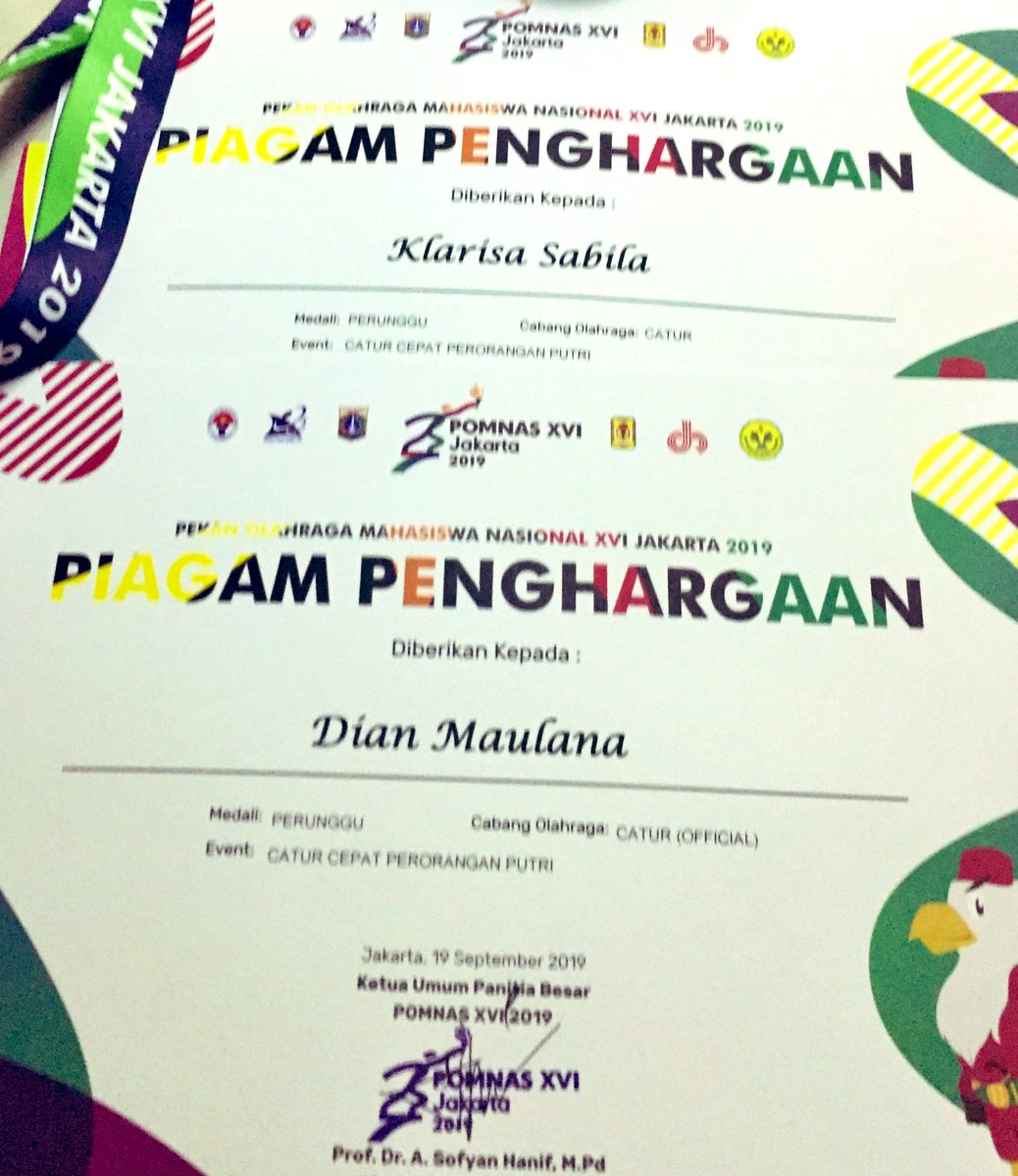 Sampai jumpa di Pekan Olahraga Mahasiswa Nasional (POMNAS) ke XVII-2021 di Provinsi Sumatera Barat. @univ_syiahkuala @POMNas2019 #PomnasJakarta2019 #BanggaJadiUnsyiah
