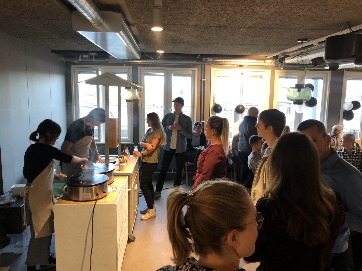 Morning surprise crepe party at #PriceRunner