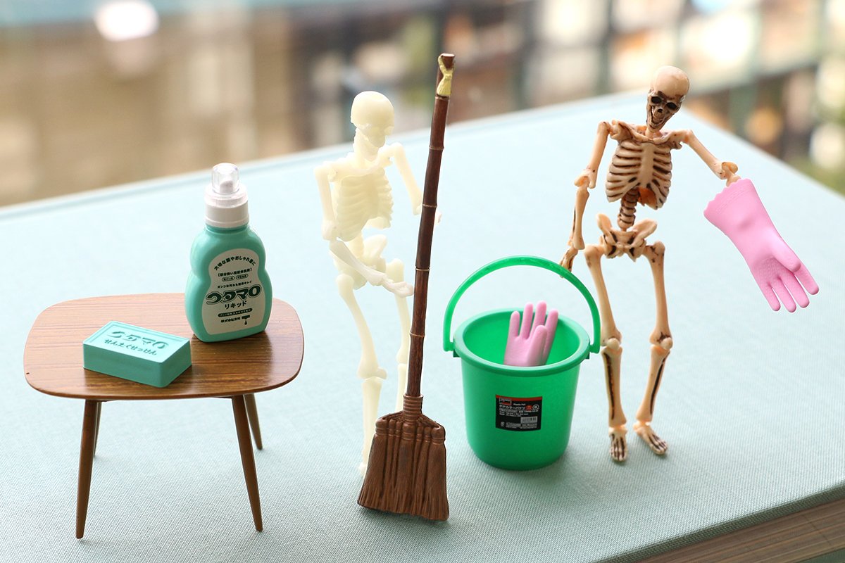 便利なお掃除グッズたちのカプセルトイ！「ホームクリーン」ミニチュア