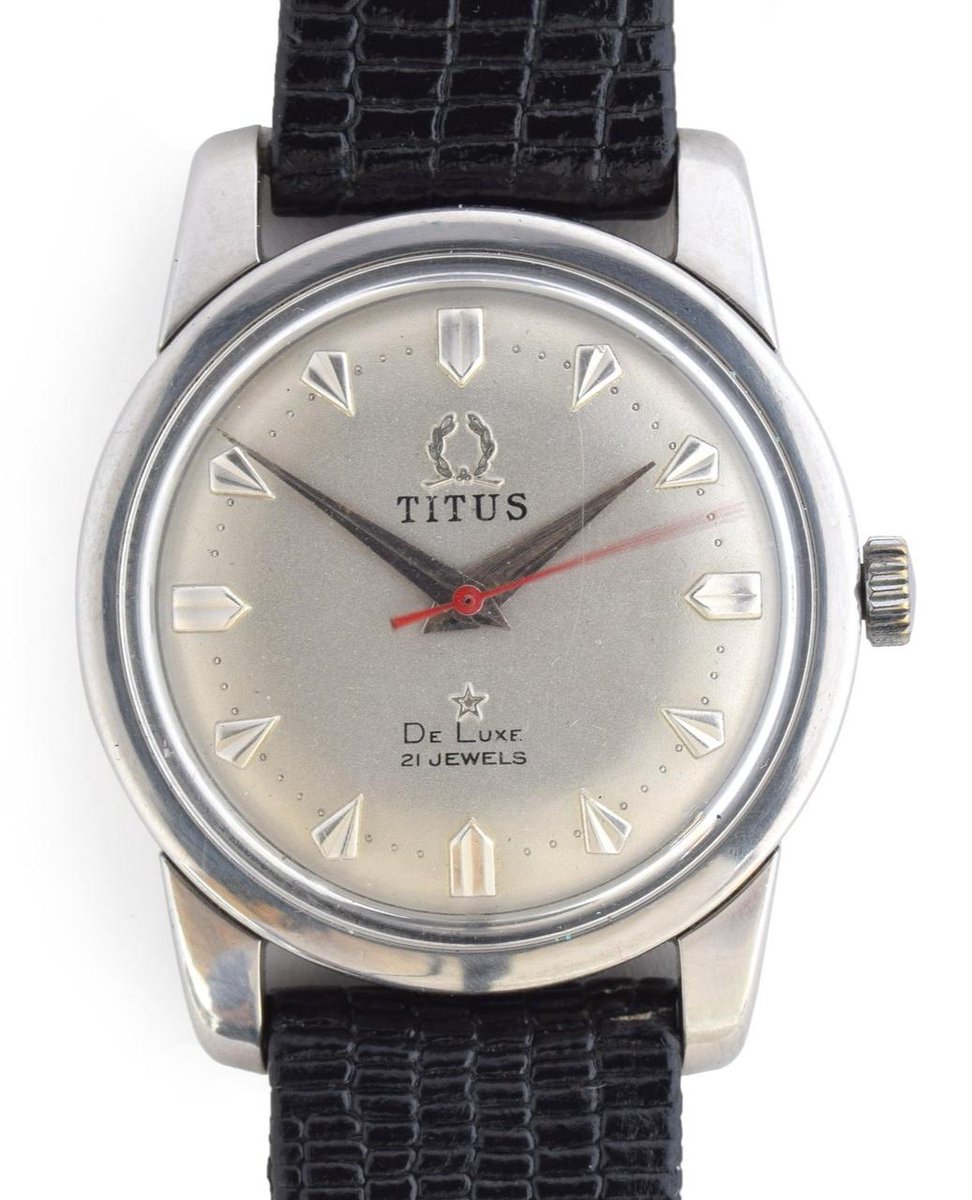 A TITUS DELUXE GENTLEMAN'S STEEL AUTOMATIC WRIST WATCH

#busbyfinewatches #watchesunderthehammer #titus #tituswatch #vintagechronograph #handwinding #vintagechrono #vintagewatch #tituswatch #titustitomatic #swissmade