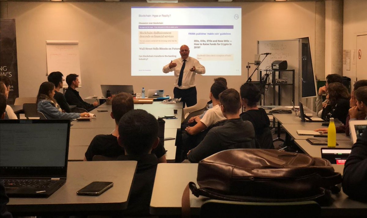 "We should not underestimate the ultimate destructive power against the institutions that #Blockchain has" says Dr. Konrad Hummler - Blockchain Keynote, last Wednesday at <a href="/HSGStGallen/">Universität St.Gallen (HSG)</a>
