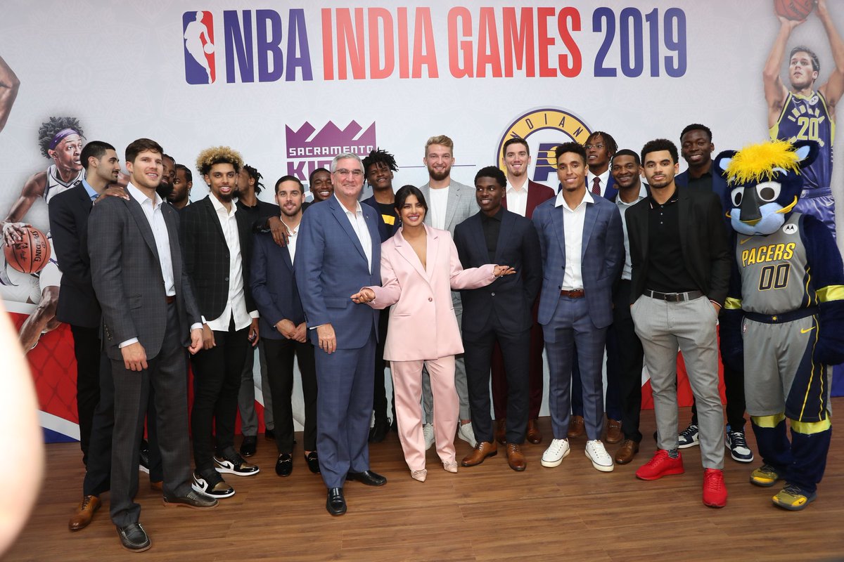 priyankachopra's tweet image. The Sacramento Kings vs the Indiana Pacers
So happy to partner with the @NBAIndia for the first ever #NBAIndiaGames2019 on Oct 4th &amp;amp; 5th!
Here’s to many more! #NBAIndiaGames