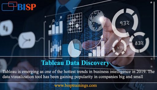 MohitBisp's tweet image. Role of Tableau on the Data Discovery
Attend free webinar on Saturday, 5th Oct. at 8:00 AM IST
Register here: bit.ly/2ndfXsr
More Details: bisptrainings.com/Courses/Tablea…
#datadiscovery
#datavisualizationanddatadiscovery
#tableaututorial #tableaupublic, #tableaureader,