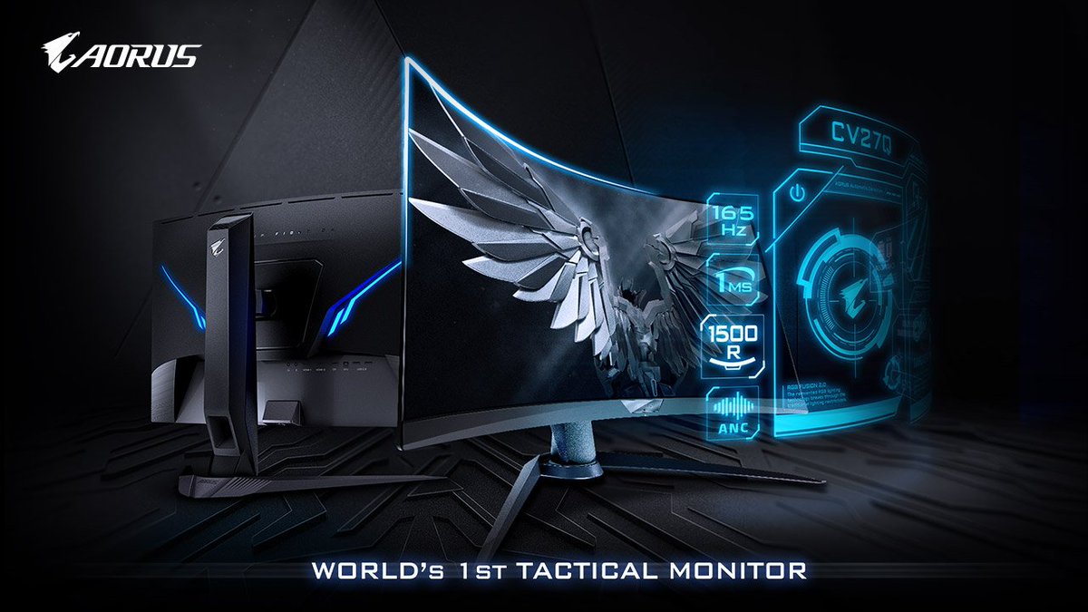 AORUS_ANZ's tweet photo. Our AORUS CV27Q tactical gaming monitor is here! QHD, 165Hz refresh rate, 1ms response time, 1500R curvature, HDR and more!

Available now - https://t.co/xckC8GjTVa

#AORUS #tacticalmonitor #gamingmonitor #curvedmonitor #TeamUpFightOn https://t.co/NPzER5AIeI