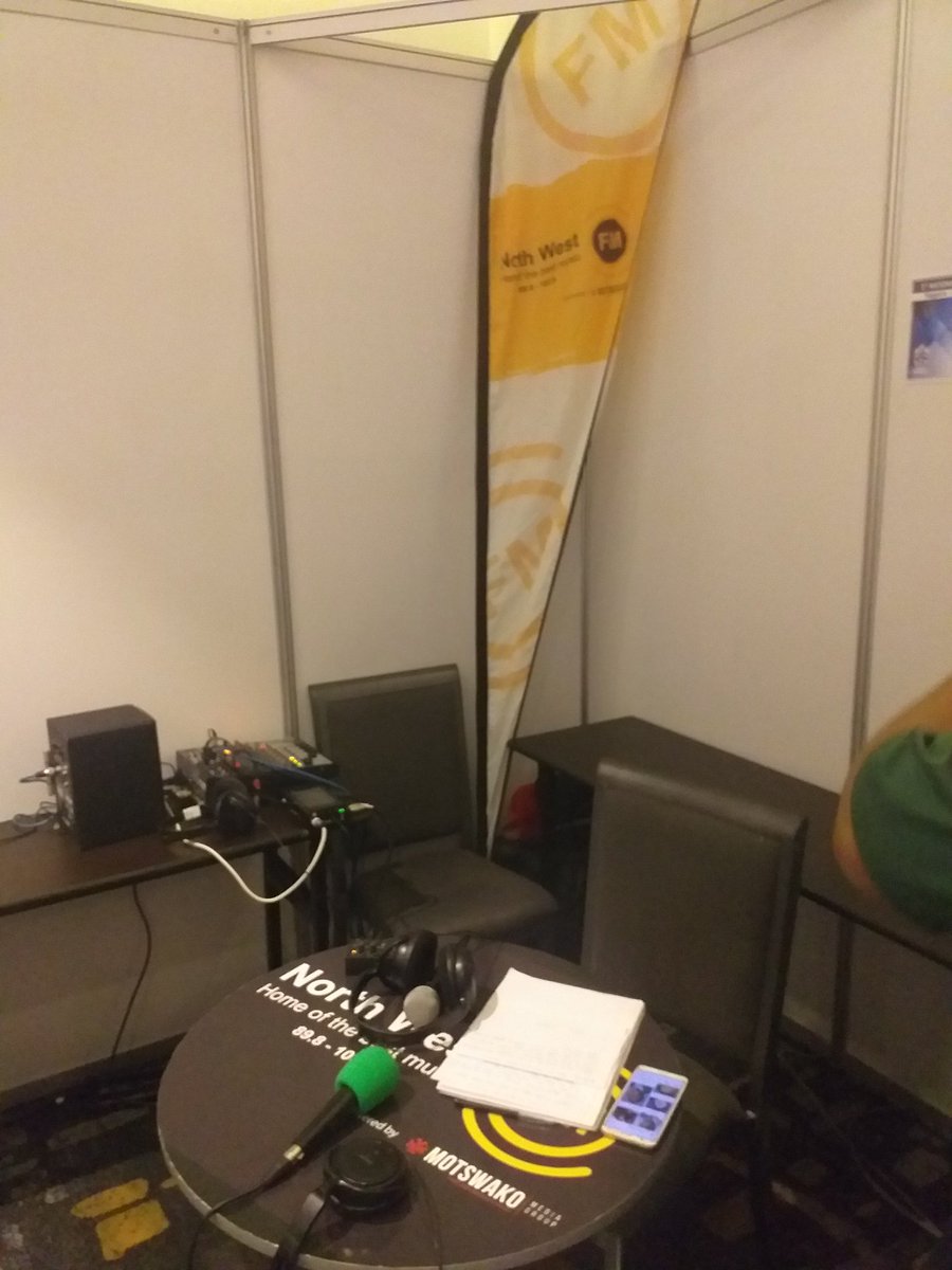 Khwaza_media's tweet photo. @northwestfm898 is ready to broadcast live from suncity at the #3NPC #SAPC https://t.co/qXz8cynMCK