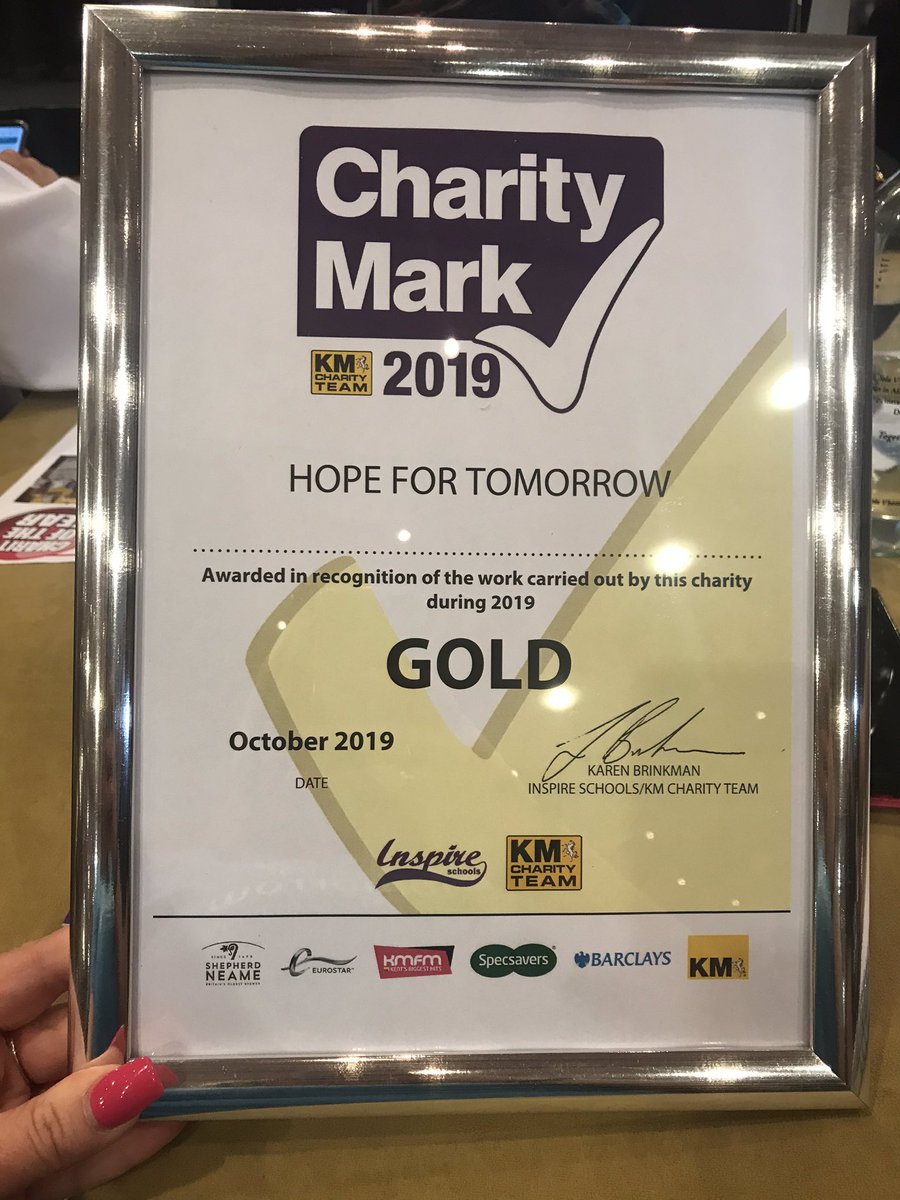 HfTcharity's tweet photo. We received a KM Charity Mark 2019 award in recognition for the work carried out in East Kent #kmforum #winners
#keepthewheelsturning
@KrestonReeves 😀 https://t.co/NFcNzyNgLV