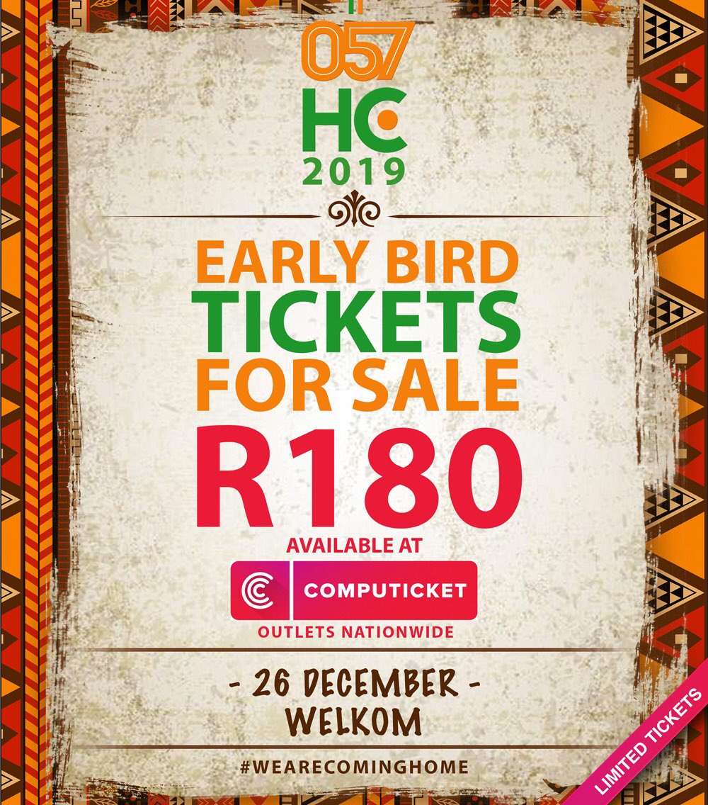BassieKayy's tweet image. Early bird tickets for #057HC are available. #WeAreComingHome